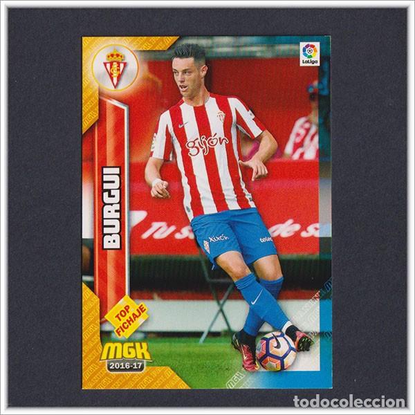 Cromos de F&uacute;tbol: MEGACRACKS 2016 2017 16 17 PANINI BURGUI 482 FICHAJE SPORTING GIJON LIGA MEGA CRACKS MGK 3&ordf; EDICI&Oacute;N