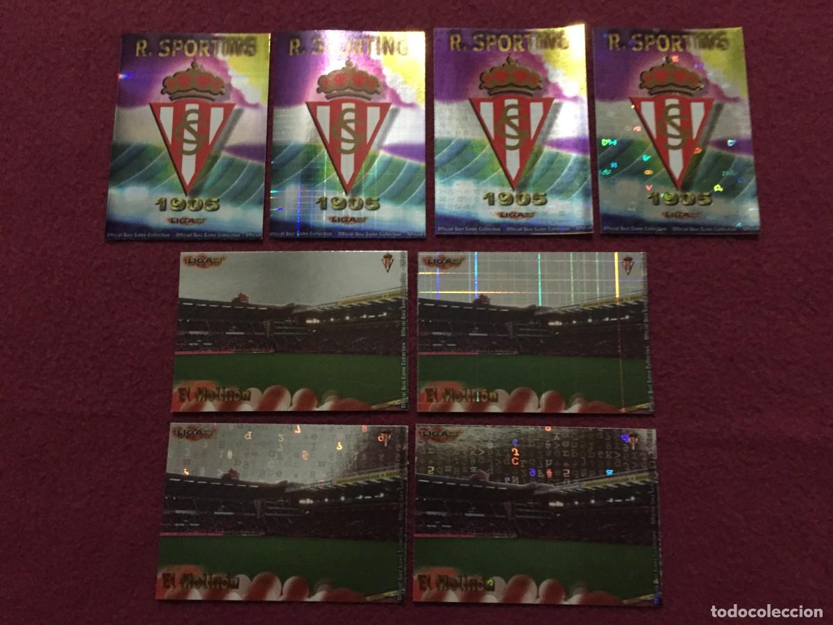 Cromos de F&uacute;tbol: EQUIPO COMPLETO SPORTING DE GIJON CON 26 CROMOS - MUNDICROMO 2012 2013 PLATINUM 12 13 QUIZ GAME