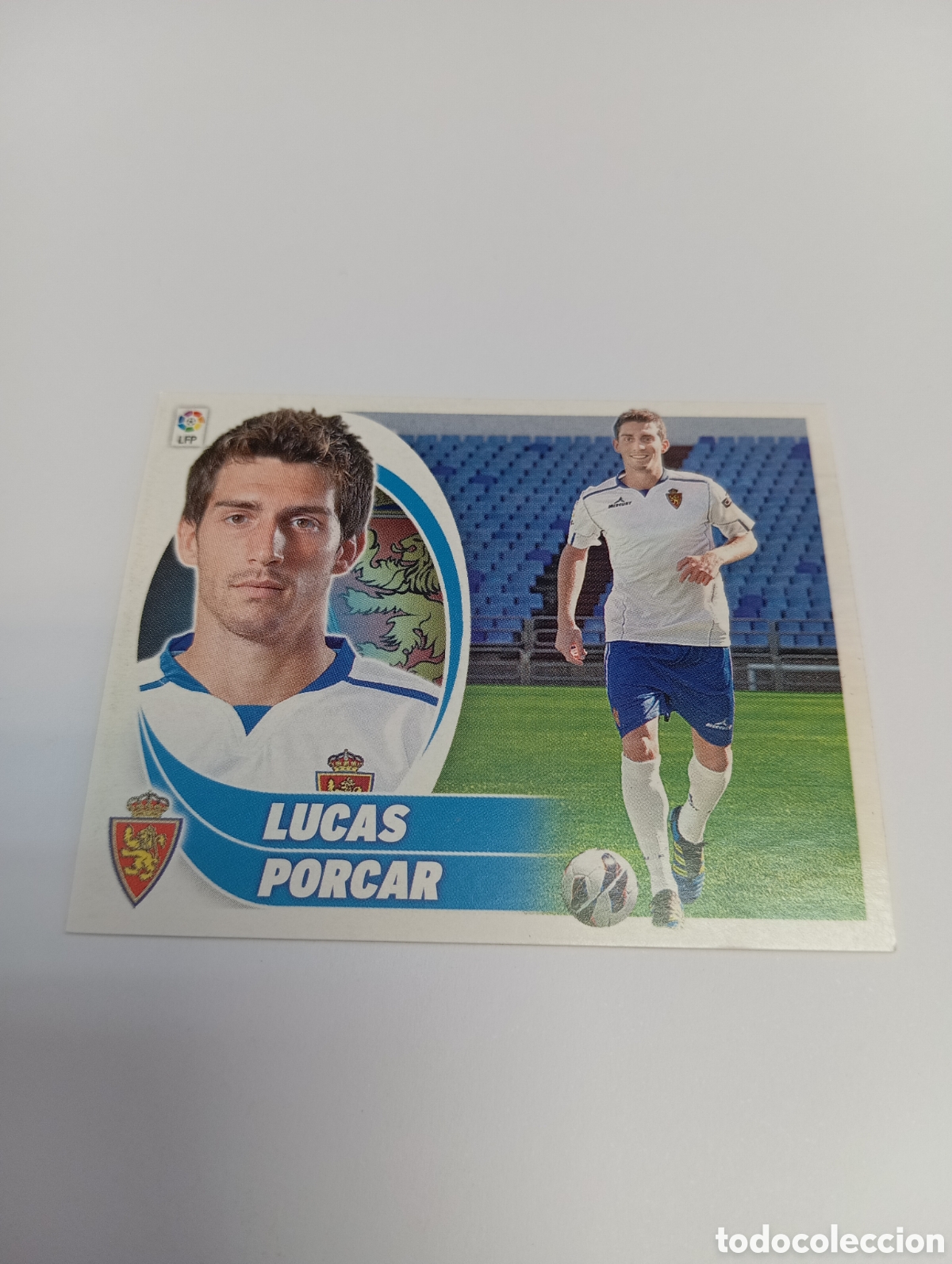 Fu&szlig;ball-Sticker: Lucas Porcar 14 BIS Zaragoza LIGA ESTE 2012 2013 PANINI 12 13