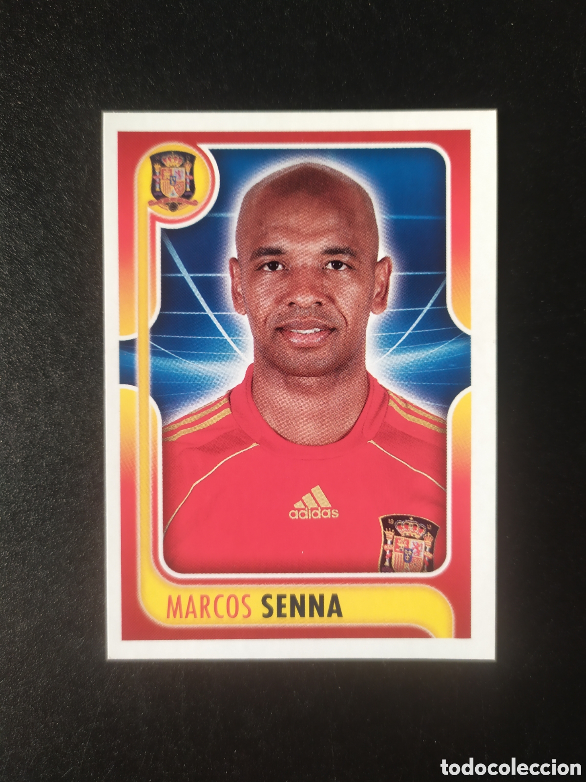 Cromos de f&uacute;tbol: A por ellos colecci&oacute;n selecci&oacute;n espa&ntilde;ola 2009 panini n&deg; 73 Marcos Senna Espa&ntilde;a sin pegar