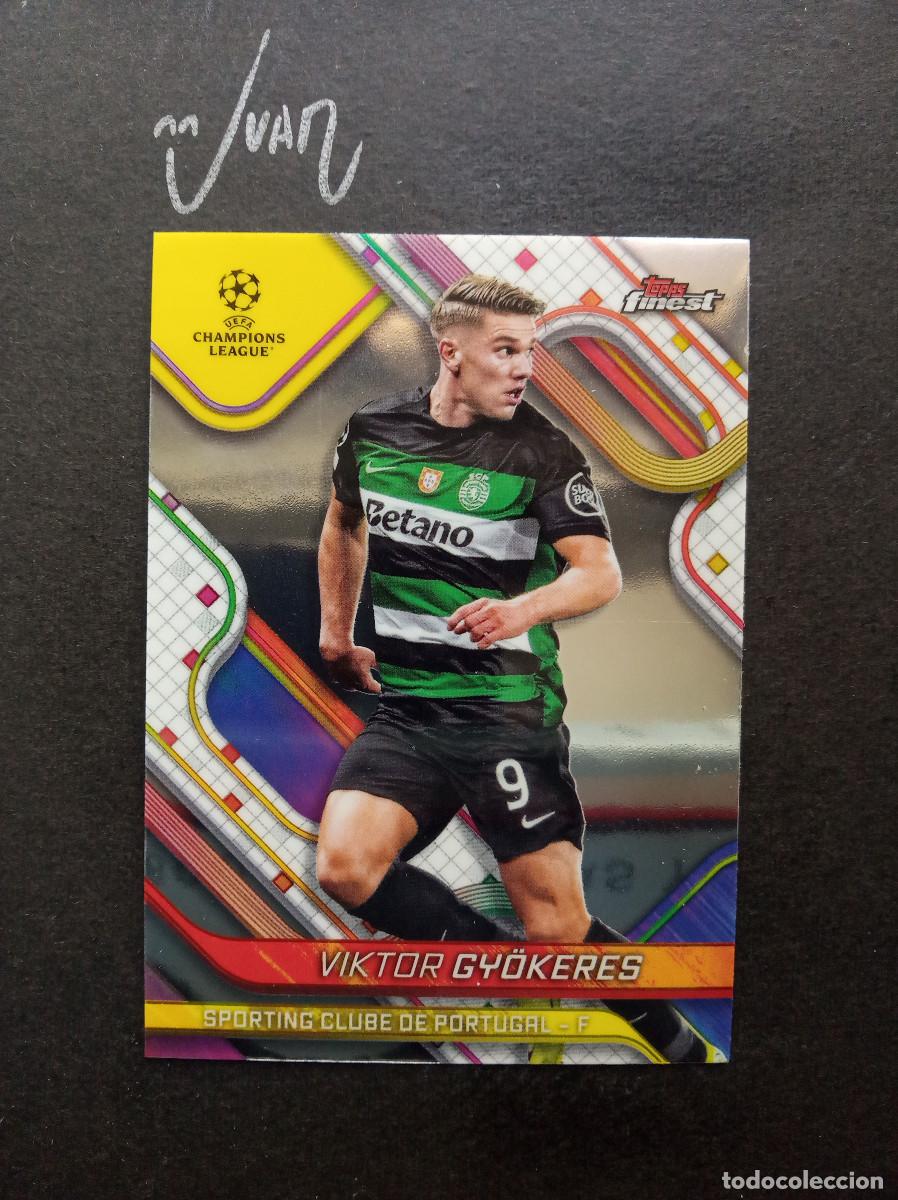 Cromos de f&uacute;tbol: N&ordm; 3 VIKTOR GYOKERES SPORTING CP SUECIA ⚽ TOPPS &reg; FINEST UEFA CHAMPIONS LEAGUE 2024 2025 24 25 NUEVO