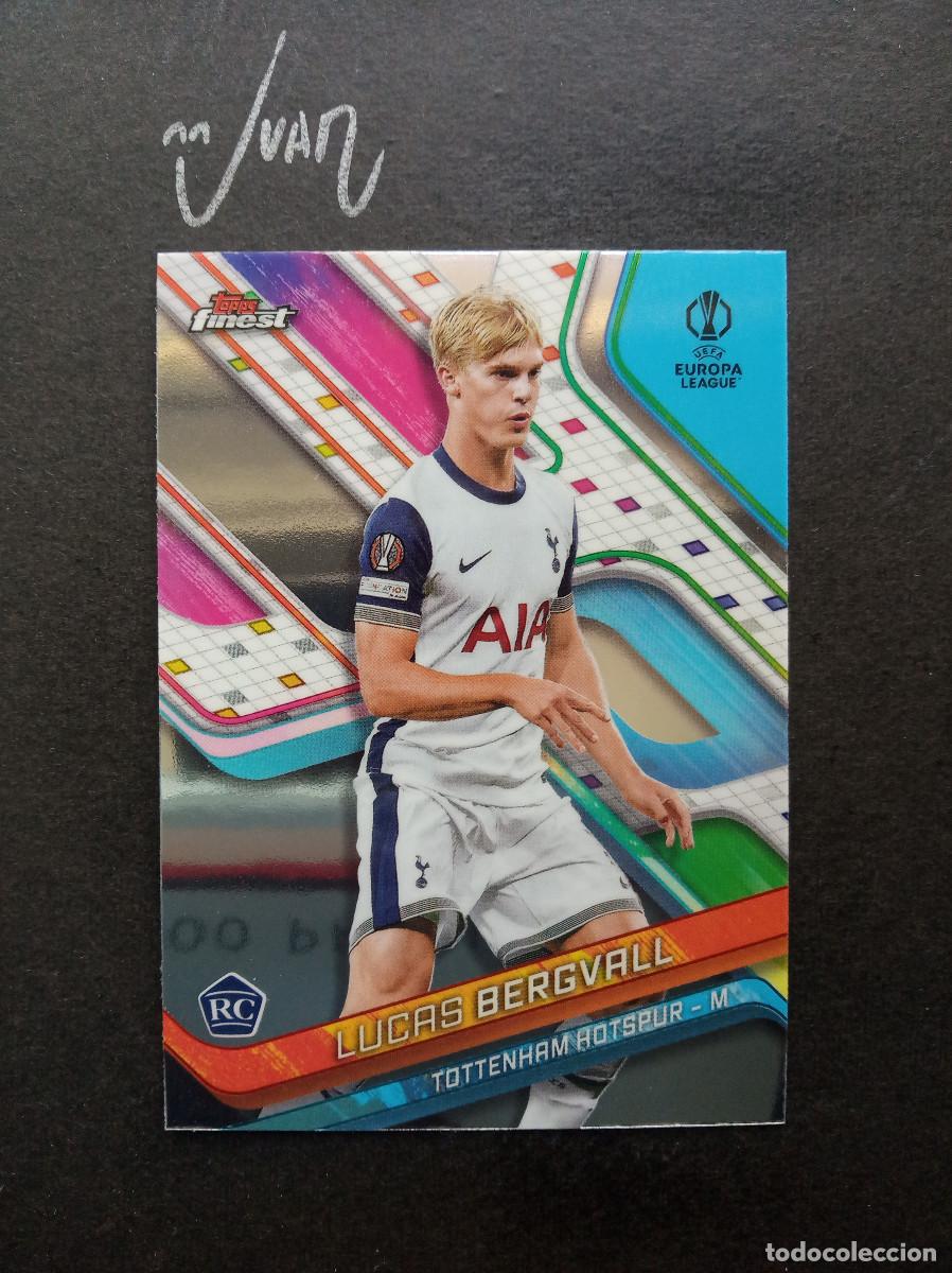 Cromos de f&uacute;tbol: N&ordm; 15 ROOKIE BERGVALL TOTTENHAM HOTSPUR ⚽ TOPPS &reg; FINEST UEFA CHAMPIONS LEAGUE 2024 2025 24 25 NUEVO