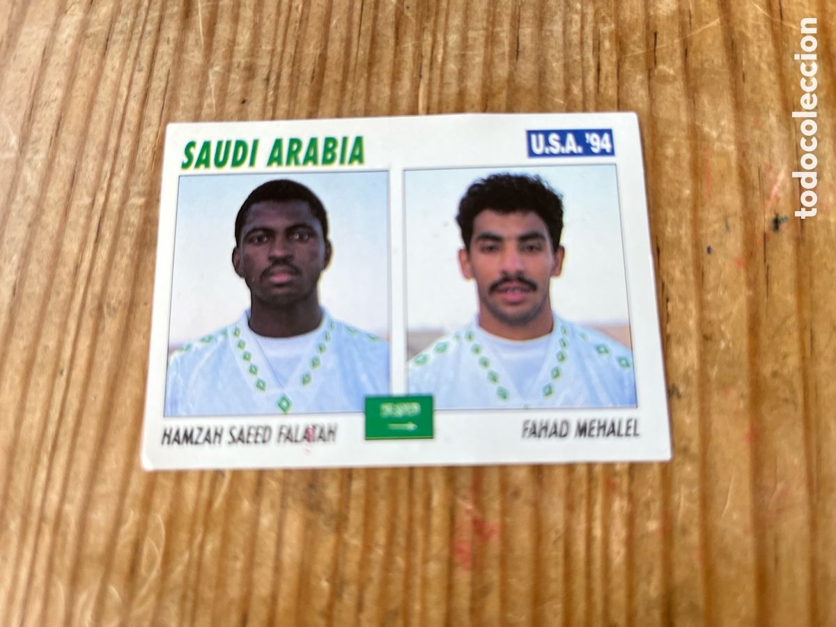 Cromos de F&uacute;tbol: CROMO SIN PEGAR NUNCA PEGADO MUNDIAL WORLD CUP USA 94 1994 # 365 ARABIA SAUDI HAMZAH SAEED FALATAH