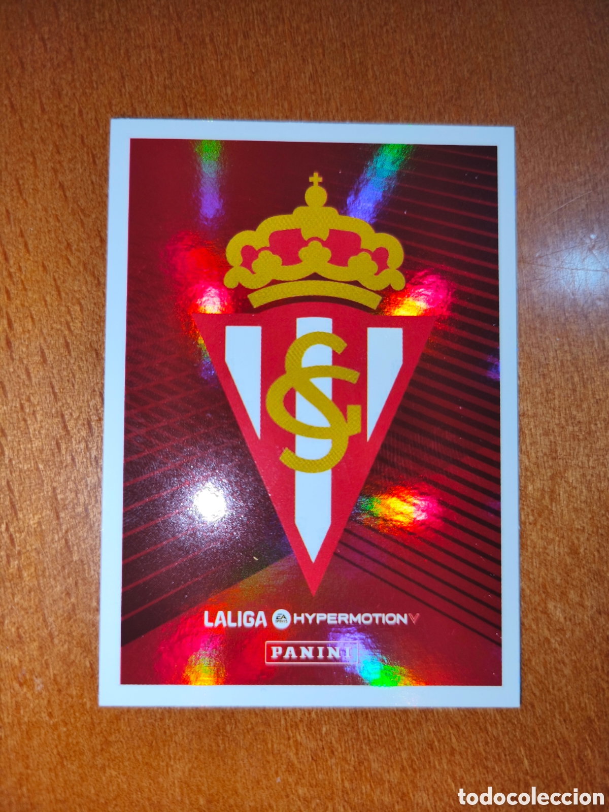 Cromos de F&uacute;tbol: Escudo Real Sporting De Gij&oacute;n n&deg;363 Laliga Hypermotion 24/25