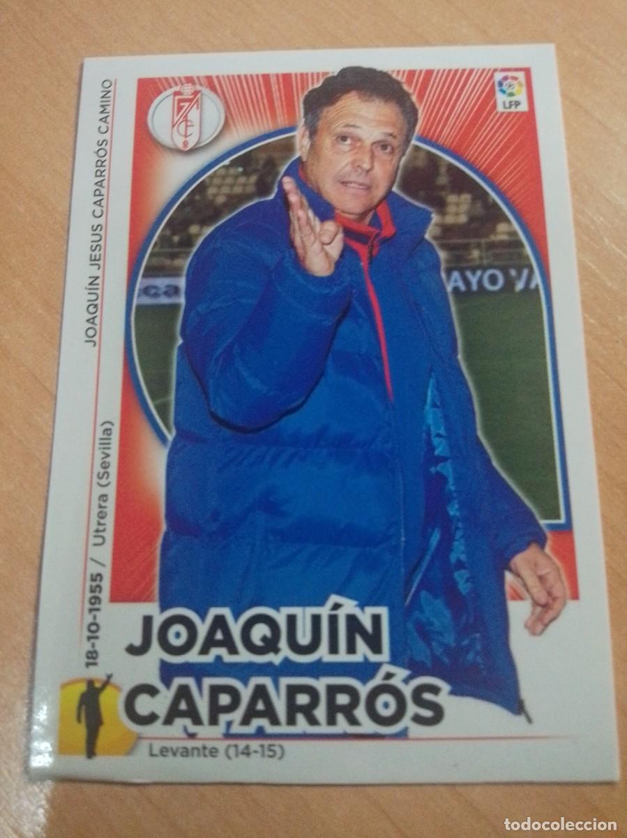 Fu&szlig;ball-Sticker: 22 JOAQU&Iacute;N CAPARR&Oacute;S ENTRENADOR DEL GRANADA DEL GRANADA 14 15 LIGA ESTE 2014 2015 PANINI
