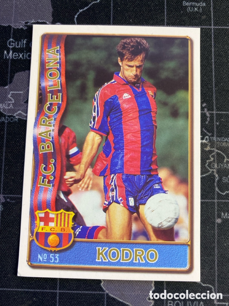Cromos de f&uacute;tbol: 53 KODRO (BARCELONA) MUNDICROMO 1996 1997 96 97 BAJA