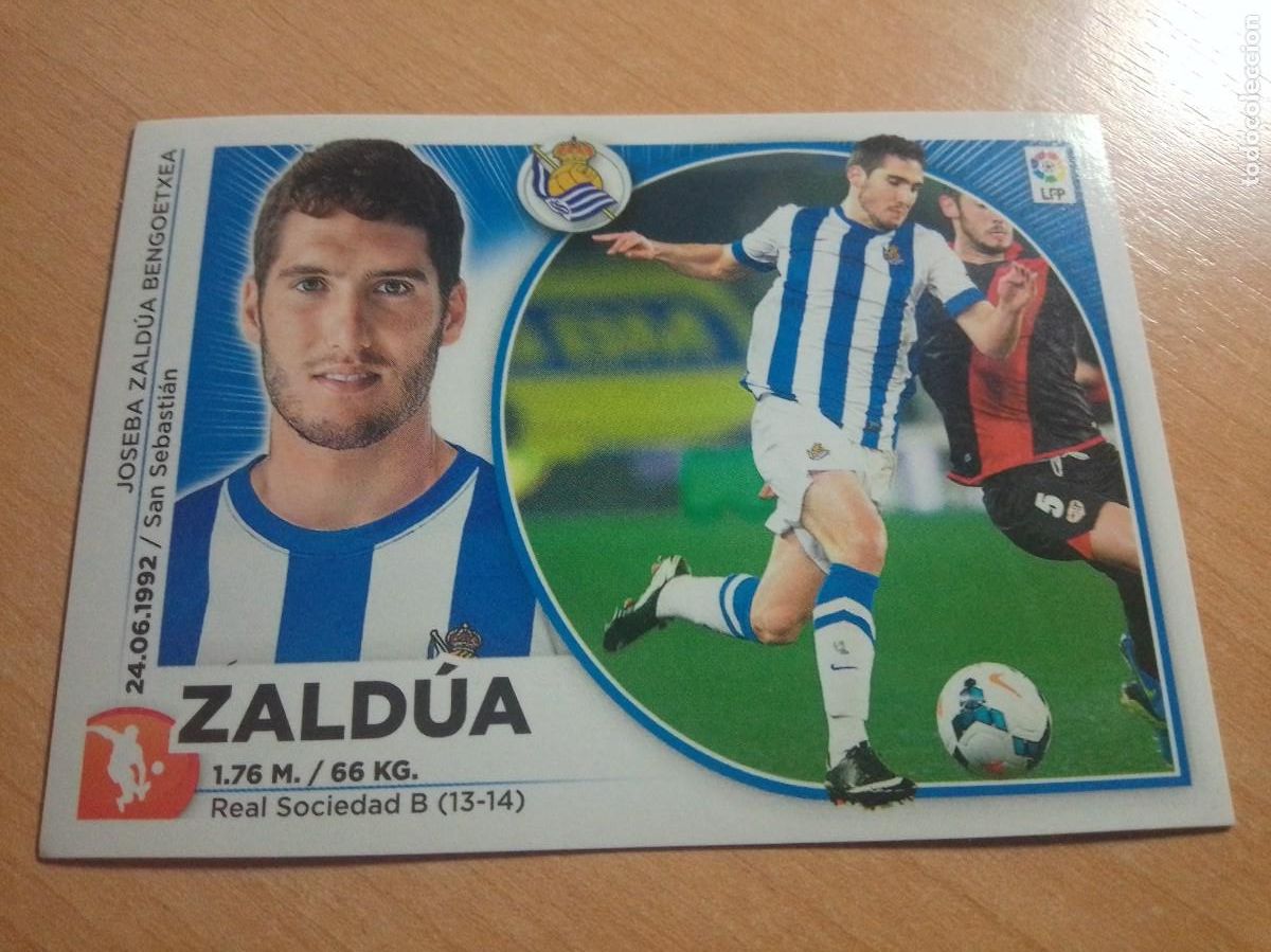 Cromos de F&uacute;tbol: 4 ZALDUA REAL SOCIEDAD 14 15 LIGA ESTE 2014 2015 PANINI