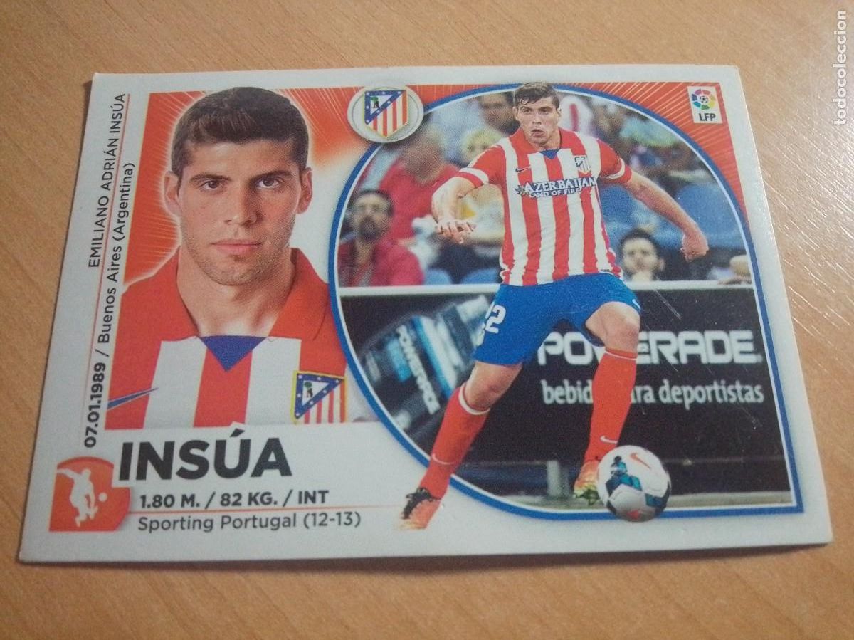 Fu&szlig;ball-Sticker: 7 INSUA ATL&Eacute;TICO DE MADRID 14 15 LIGA ESTE 2014 2015 PANINI