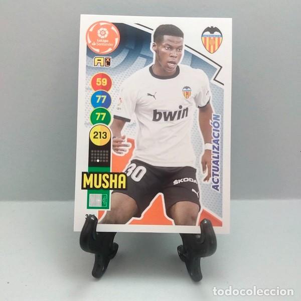 Cromos de F&uacute;tbol: 324 BIS MUSHA VALENCIA CF CROMO FICHA ADRENALYN XL LIGA 2020-21 PANINI 2020 2021 20 21 ACTUALIZACI&Oacute;N