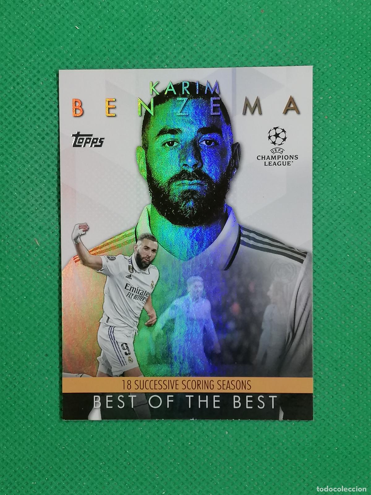 Cromos de F&uacute;tbol: BM-4 KARIM BENZEMA REAL MADRID BEST OF THE BEST ⚽ TOPPS UCL 2024 ⚽