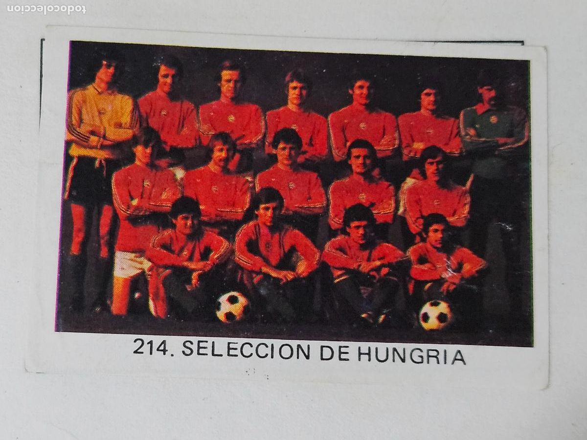 Cromos de F&uacute;tbol: N&ordm; 214 SELECCION - HUNGRIA - VENLICO ASES DEL 1982 MUNDIAL WORLD CROMO FUTBOL 82 - DESPEGADO