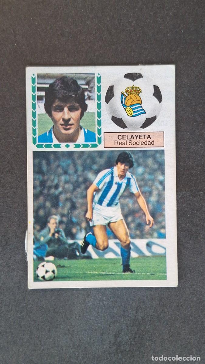 Cromos de F&uacute;tbol: L3 CELAYETA REAL SOCIEDAD LIGA ESTE 1983 1984 83 84 RECUPERADO DEL ALBUM DESPEGADO