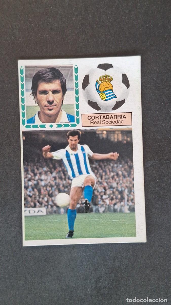 Cromos de F&uacute;tbol: L3 CORTABARRIA REAL SOCIEDAD LIGA ESTE 1983 1984 83 84 RECUPERADO DEL ALBUM DESPEGADO