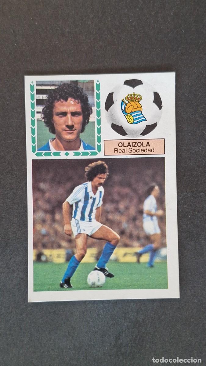 Cromos de F&uacute;tbol: L3 OLAIZOLA REAL SOCIEDAD LIGA ESTE 1983 1984 83 84 RECUPERADO DEL ALBUM DESPEGADO