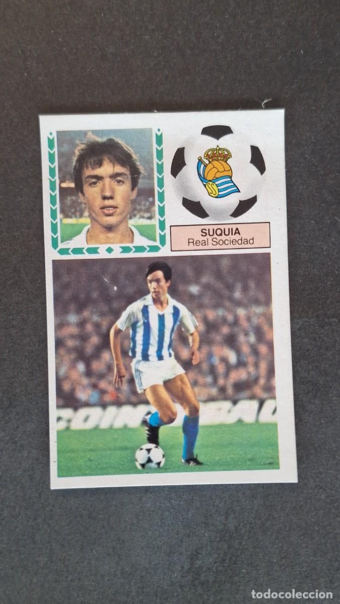 Cromos de F&uacute;tbol: L3 SUQUIA REAL SOCIEDAD LIGA ESTE 1983 1984 83 84 RECUPERADO DEL ALBUM DESPEGADO