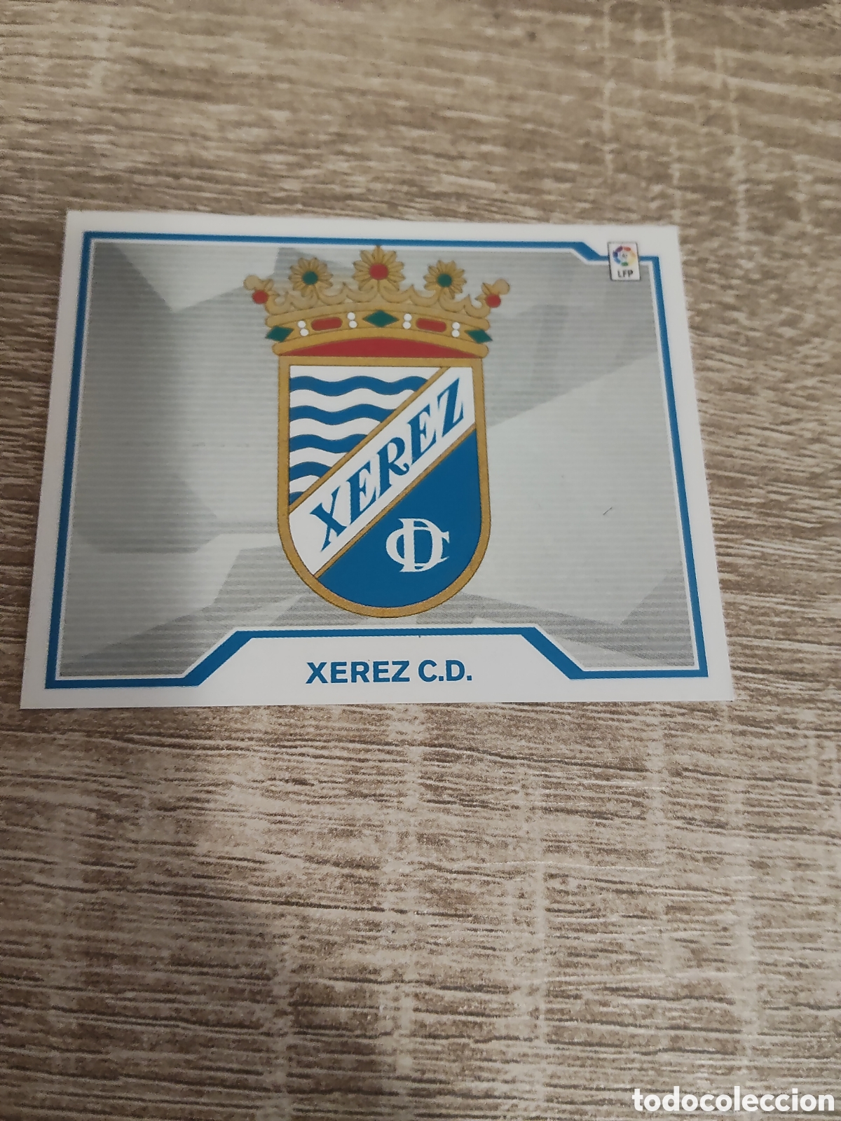 Football Stickers: Escudo Xerez liga 2007 2008 07 08 ediciones este