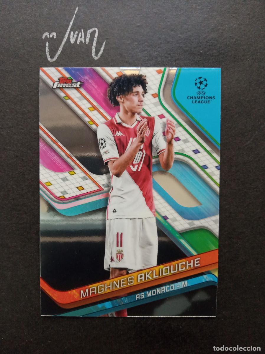 Cromos de Futebol: N&ordm; 115 AKLIOUCHE AS MONACO ⚽ TOPPS &reg; FINEST UEFA CHAMPIONS LEAGUE 2024 2025 24 25 NUEVO