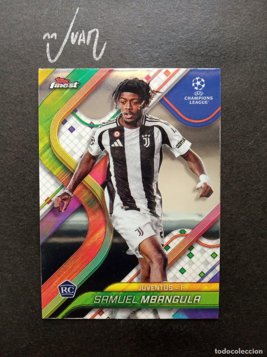 Fu&szlig;ball-Sticker: N&ordm; 117 ROOKIE MBANGULA JUVENTUS ⚽ TOPPS &reg; FINEST UEFA CHAMPIONS LEAGUE 2024 2025 24 25 NUEVO