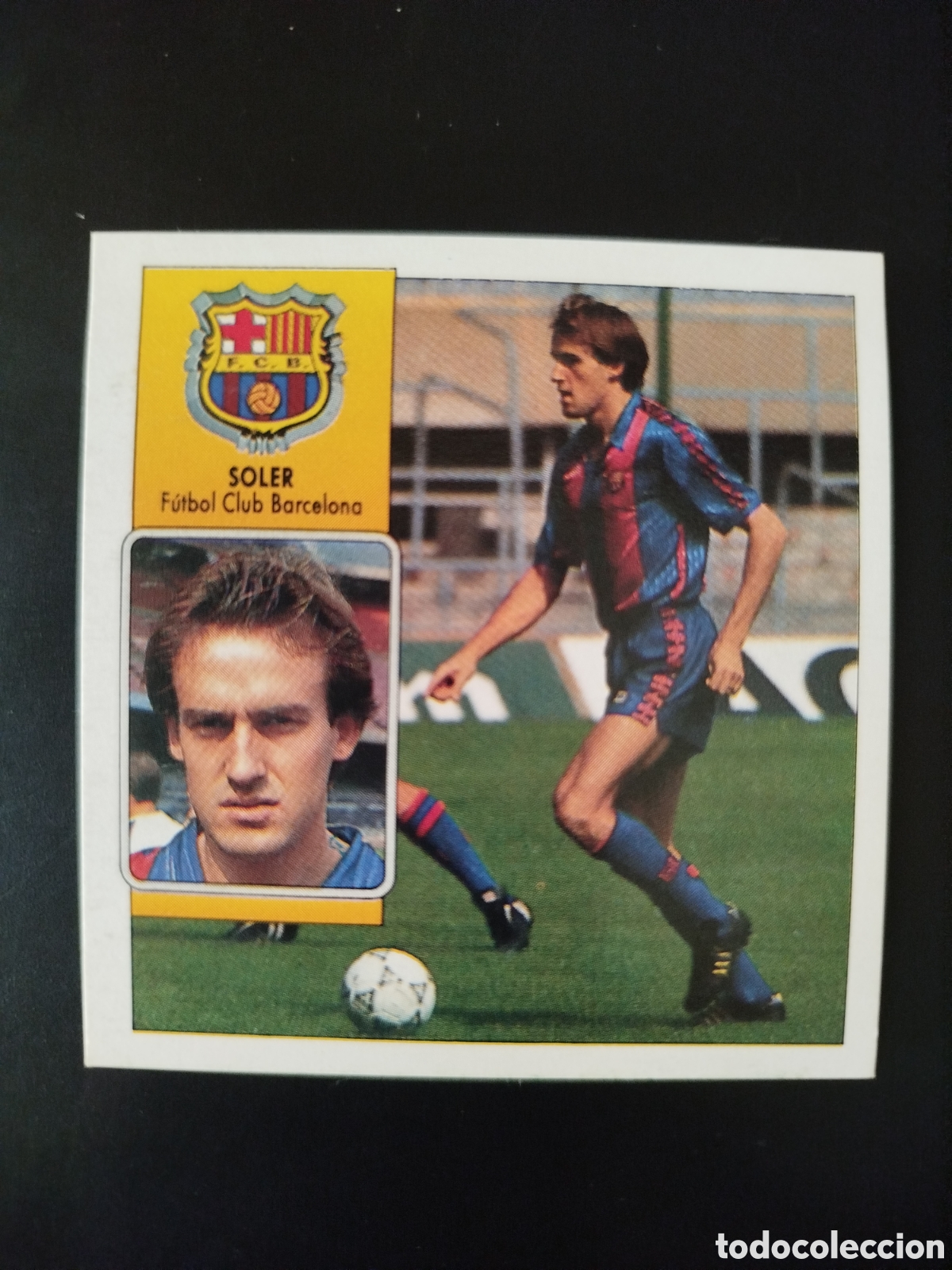 Fu&szlig;ball-Sticker: Liga Este 1992/93.F.C Barcelona.Soler (COLOCA).