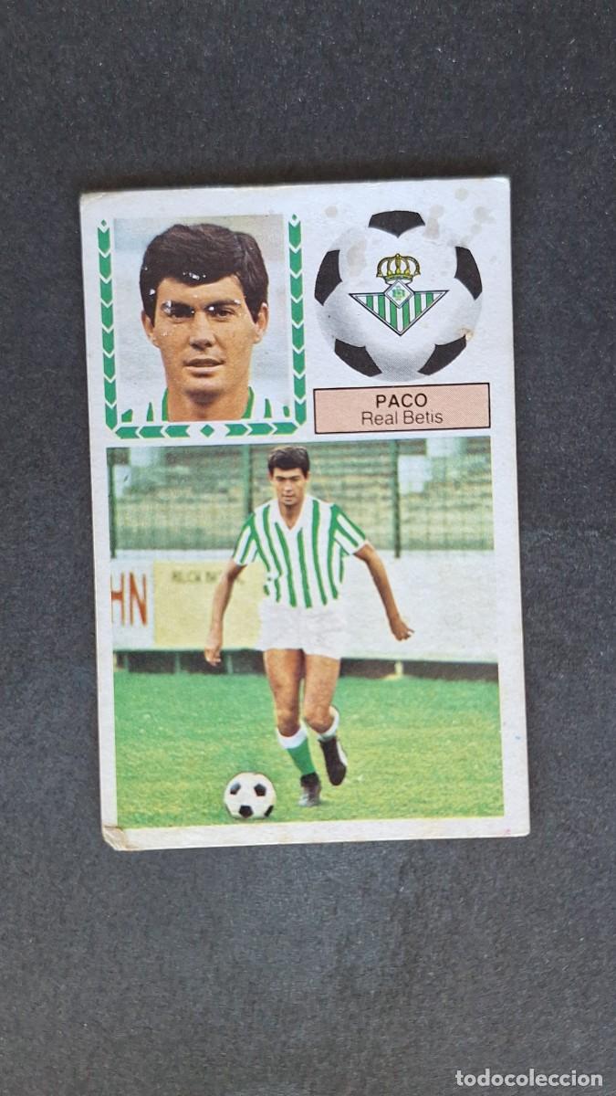 Cromos de F&uacute;tbol: L3 PACO REAL BETIS BALOMPIE FICHAJE 41 LIGA ESTE 1983 1984 83 84 RECUPERADO DESPEGADO