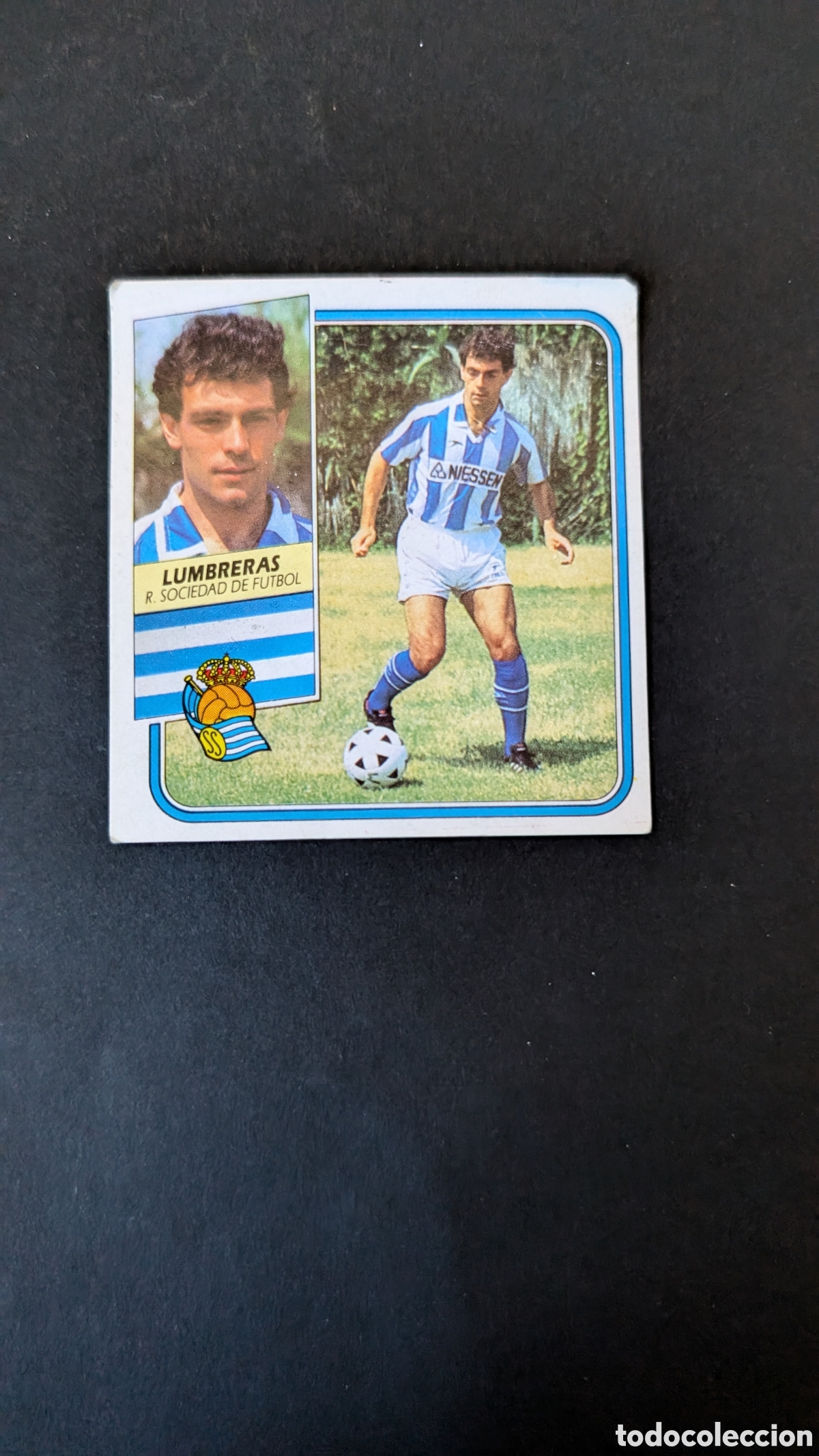 Cromos de F&uacute;tbol: LUMBRERAS REAL SOCIEDAD FICHAJE 34 LIGA ESTE 1989/90 89 90 DESPEGADO