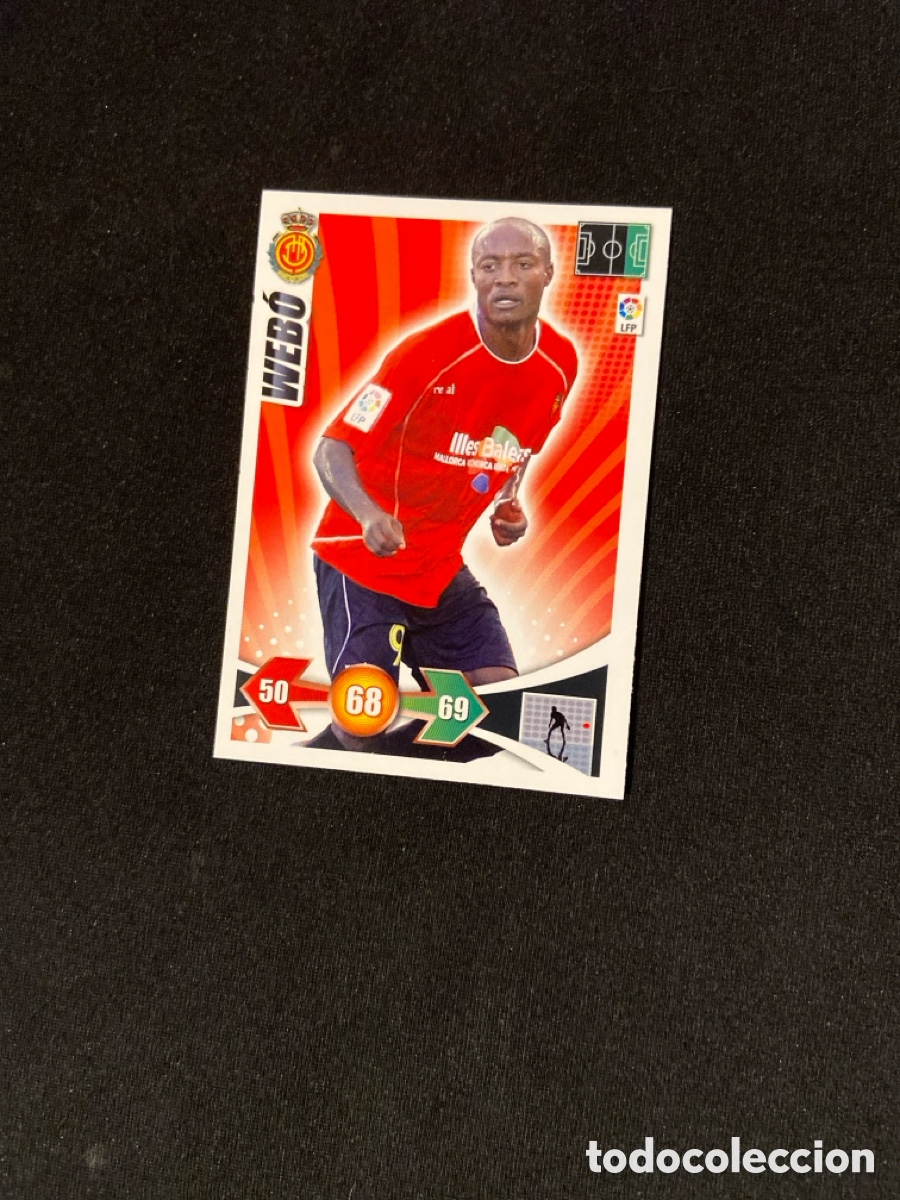 Figurine di Calcio: WEBO 180 (MALLORCA) ADRENALYN PANINI 2009-2010 09 10 CROMO CARTA A-6