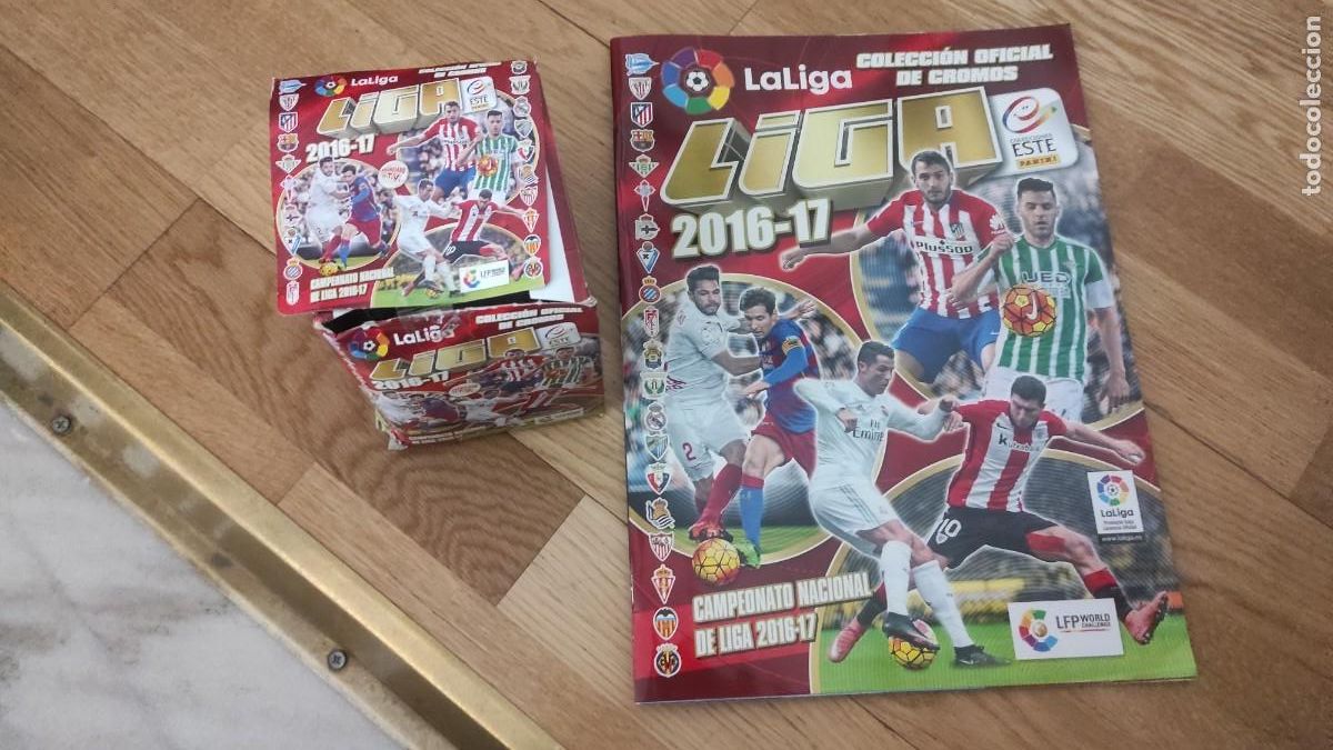 Cromos de F&uacute;tbol: &Aacute;lbum liga 2016 2017 16 17. Vacio Ediciones Este + caja completa