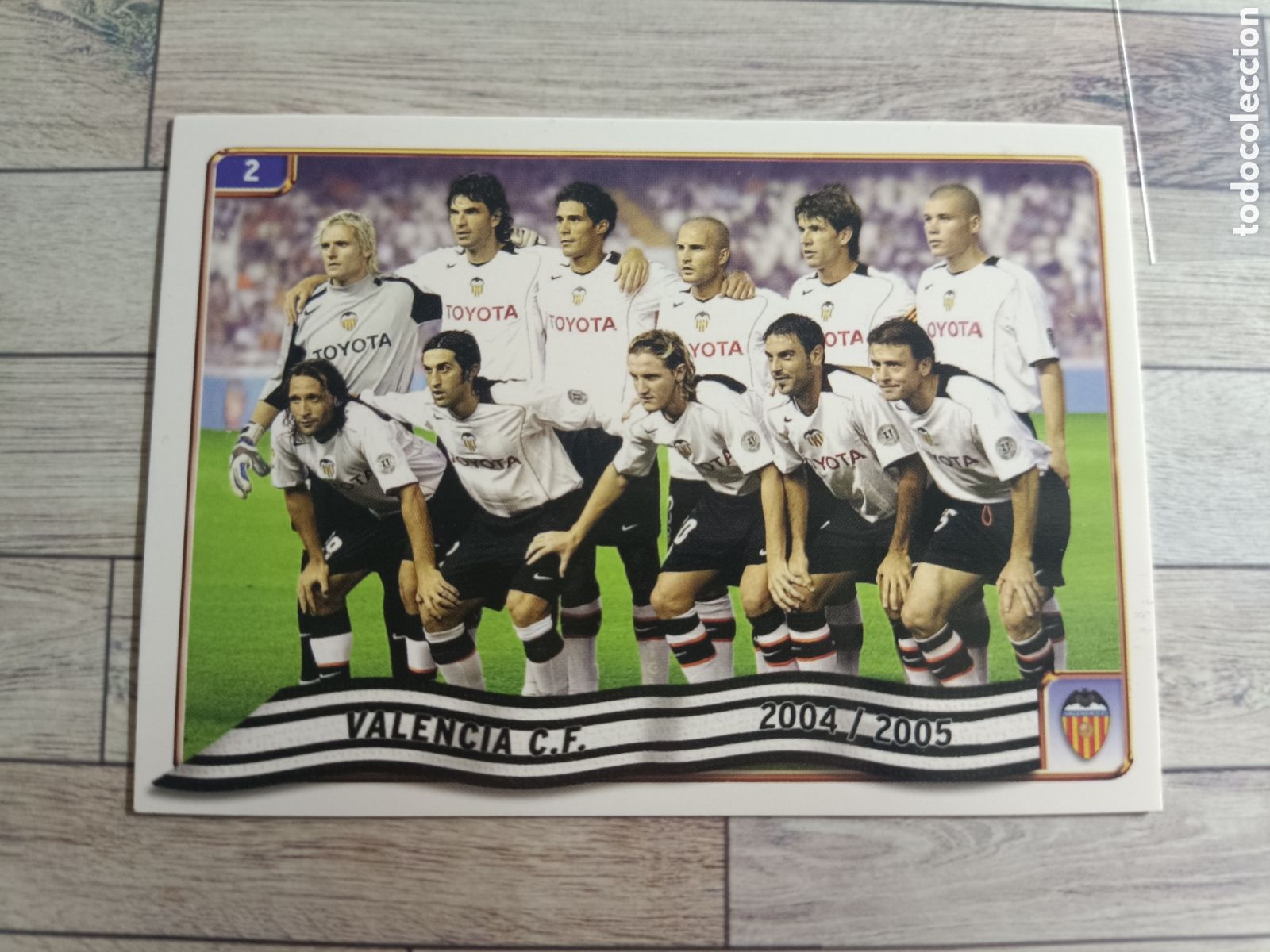 Cromos de F&uacute;tbol: 2 ALINEACION VALENCIA FICHAS DE LA LIGA 2005 MUNDICROMO 2004 2005 LIGA 04/05