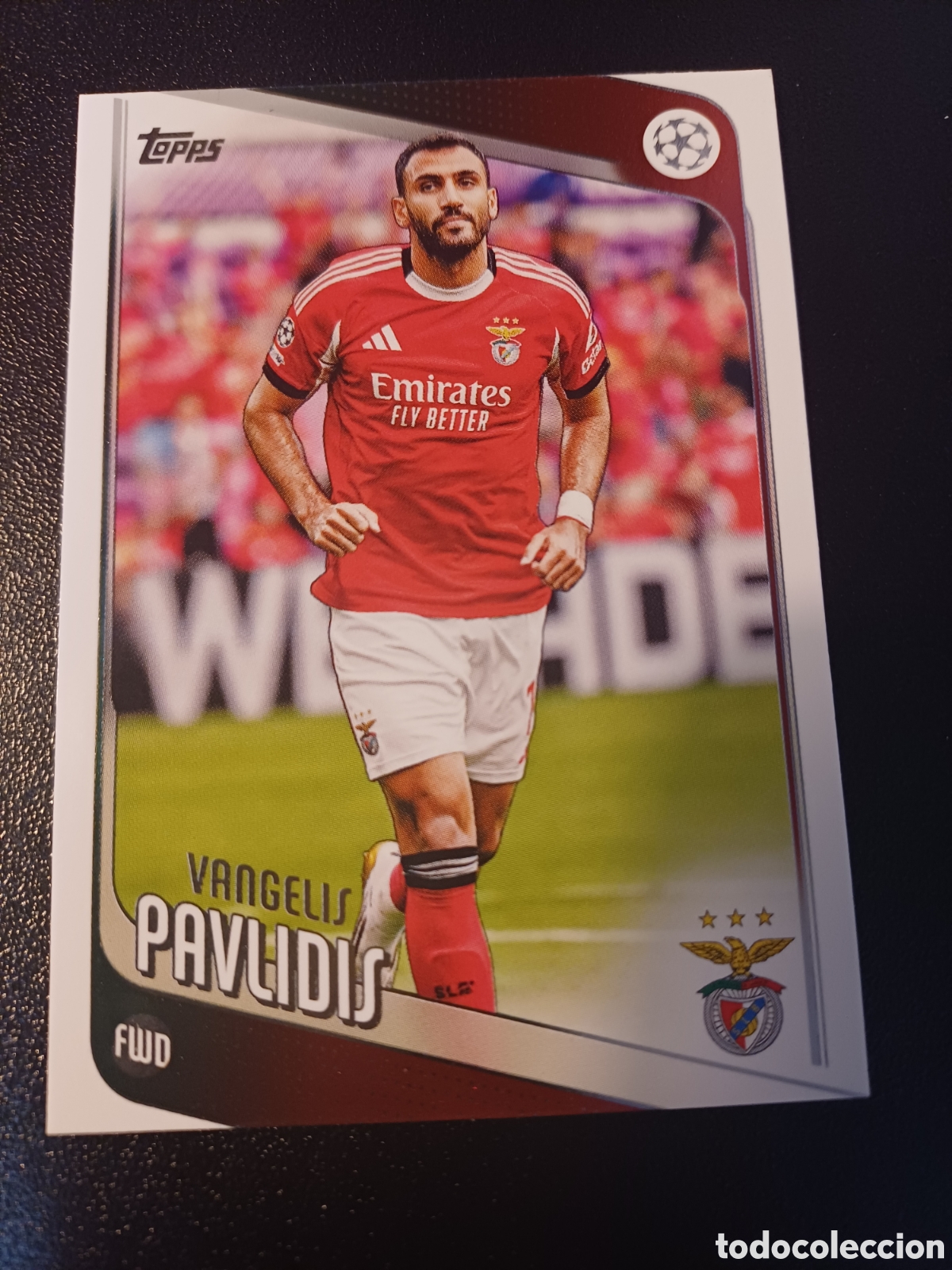 Cromos de F&uacute;tbol: #034 VANGELIS PAVLIDIS SL BENFICA TOPPS UEFA CLUB COMPETITIONS 2025/26