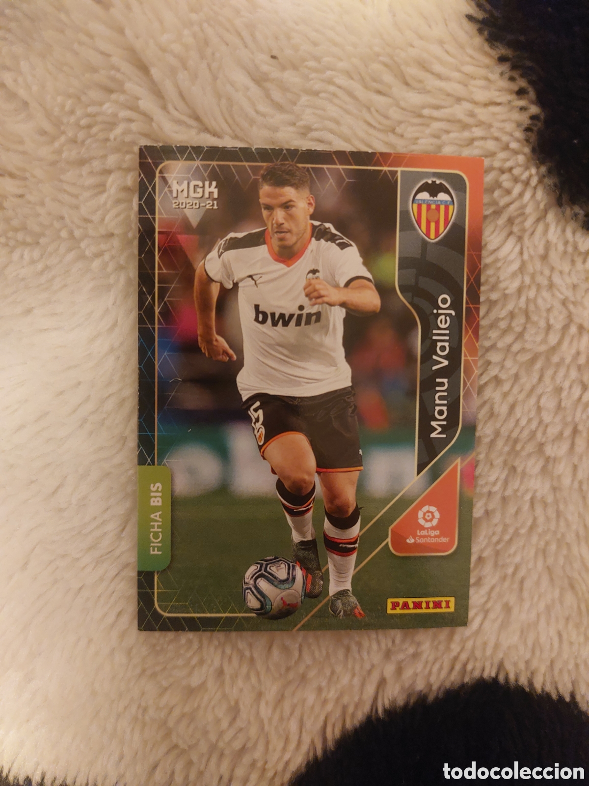 Fu&szlig;ball-Sticker: MGK 305 BIS MANU VALLEJO VALENCIA CARD ALBUM MEGACRACKS LIGA FUTBOL 2020 2021 20 21