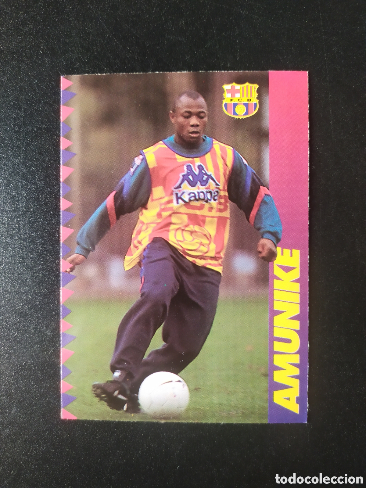 Cartes &agrave; collectionner de Football: Colecci&oacute;n oficial FC Barcelona 1996 1997 96 97 panini Amunike n&ordm; 99