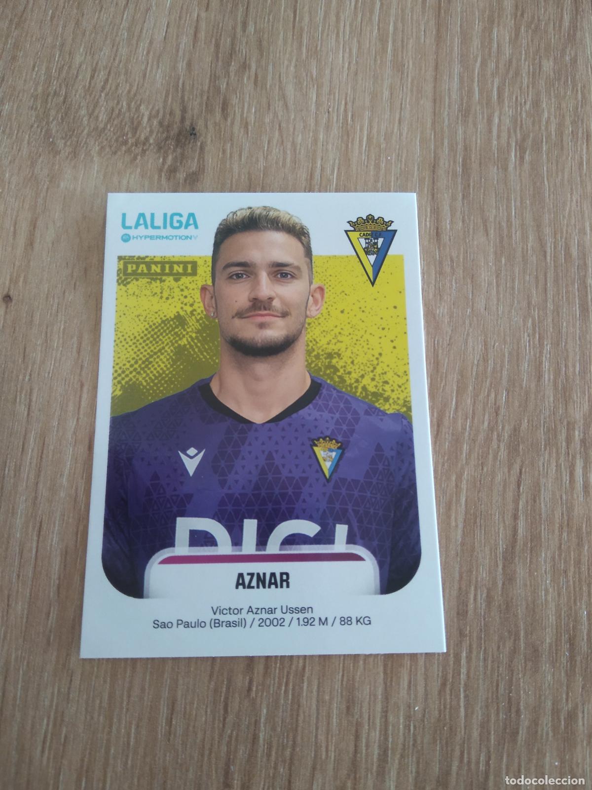 Cartes &agrave; collectionner de Football: 80 AZNAR CADIZ CROMO FUTBOL PANINI SEGUNDA DIVISION 25-26 LIGA HYPERMOTION 2025-2026