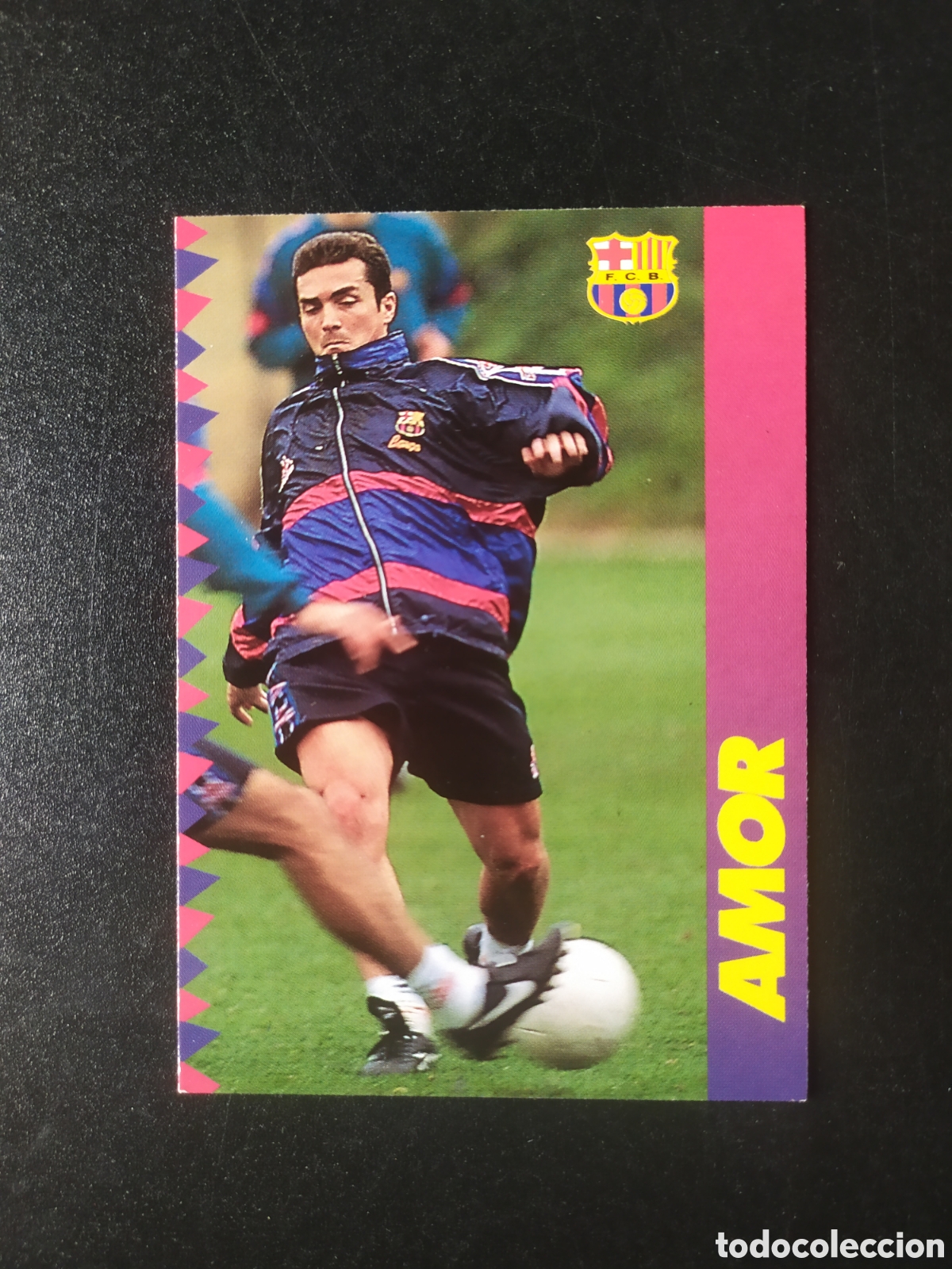 Cartes &agrave; collectionner de Football: Colecci&oacute;n oficial FC Barcelona 1996 1997 96 97 panini Amor n&ordm; 100