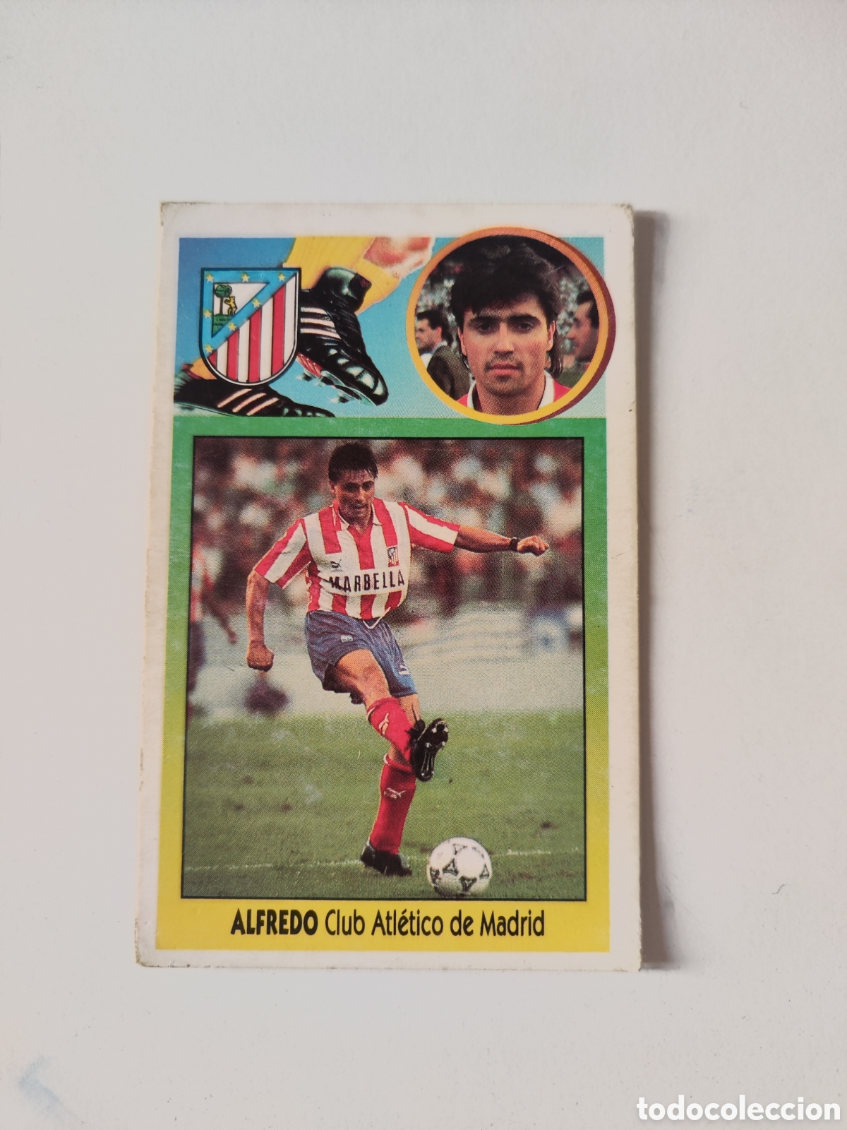 Cromos de f&uacute;tbol: Este 93 94 sin pegar Atl&eacute;tico Madrid Alfredo baja