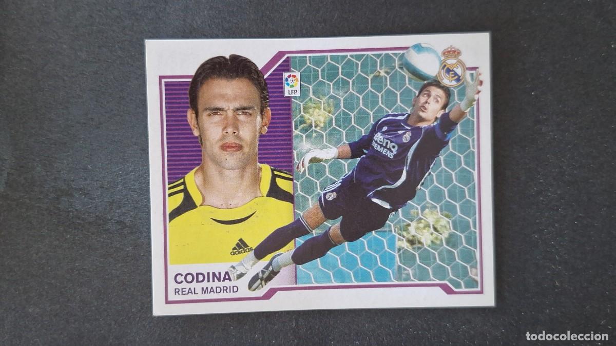 Cromos de F&uacute;tbol: CODINA REAL MADRID LIGA ESTE 2007 2008 07 08 NUNCA PEGADO SIN PEGAR