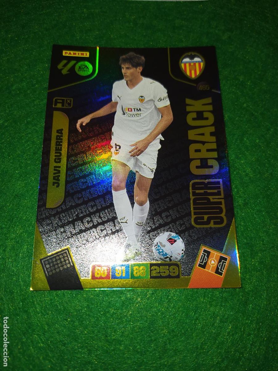 Fu&szlig;ball-Sticker: adrenalyn xl 2025 2026 codigo sin activar super crack n&ordm; 465 javi guerra valencia
