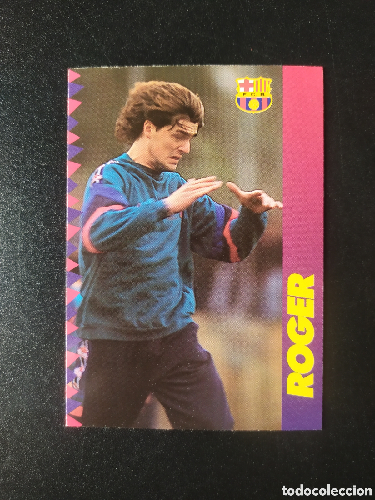 Cartes &agrave; collectionner de Football: Colecci&oacute;n oficial FC Barcelona 1996 1997 96 97 panini Roger n&ordm; 108