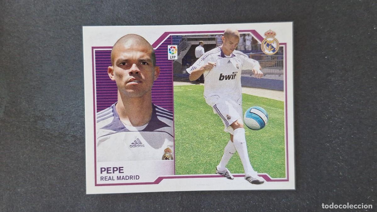 Figurine di Calcio: PEPE REAL MADRID LIGA ESTE 2007 2008 07 08 NUNCA PEGADO SIN PEGAR