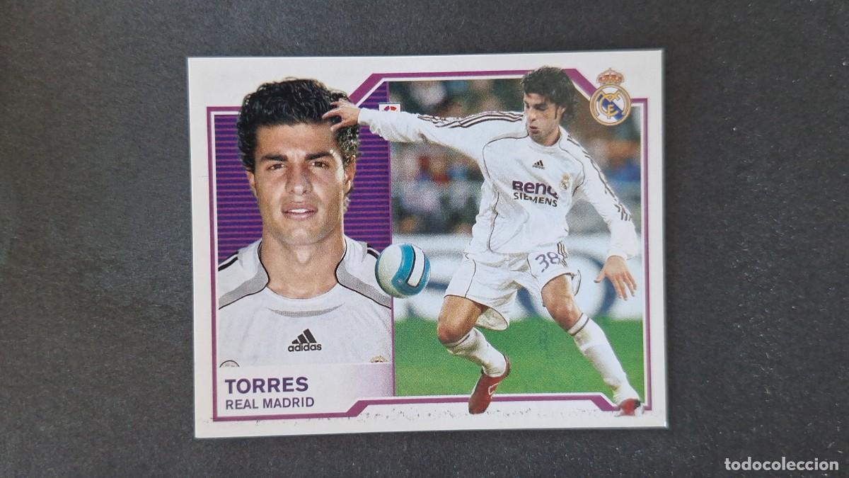 Cromos de f&uacute;tbol: TORRES REAL MADRID LIGA ESTE 2007 2008 07 08 NUNCA PEGADO SIN PEGAR