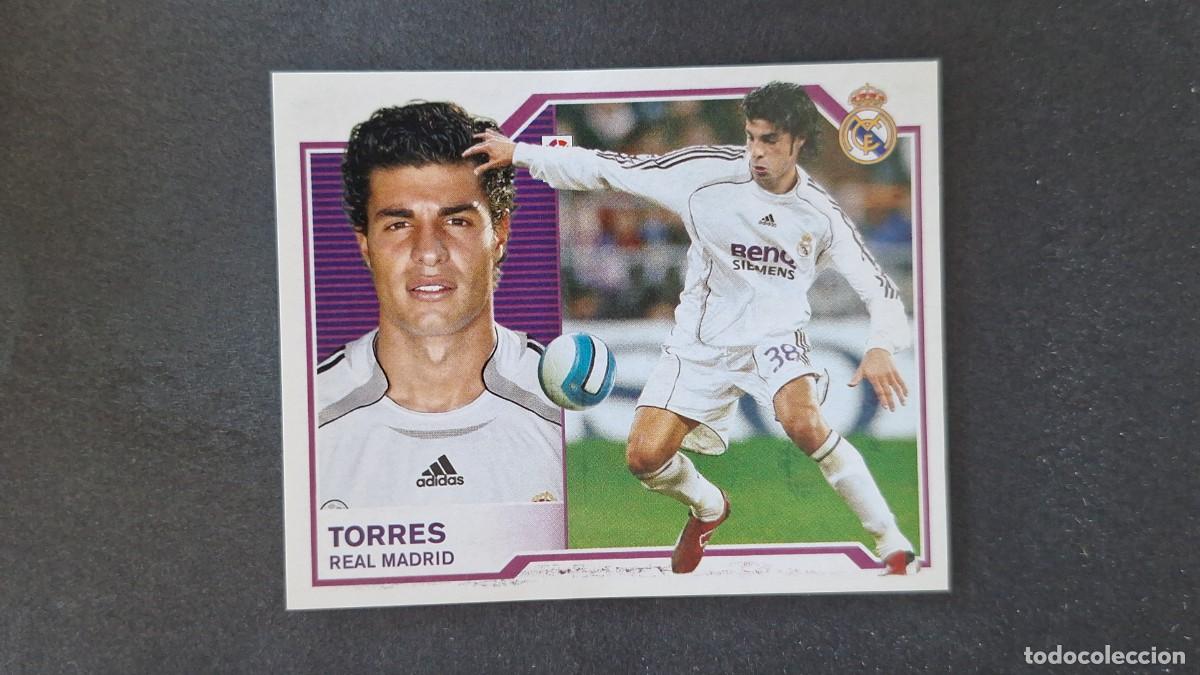 Cromos de f&uacute;tbol: TORRES REAL MADRID LIGA ESTE 2007 2008 07 08 NUNCA PEGADO SIN PEGAR