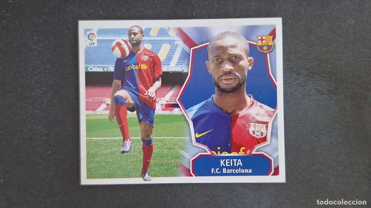 Fu&szlig;ball-Sticker: KEITA F. C. BARCELONA LIGA ESTE 2008 2009 08 09 NUNCA PEGADO SIN PEGAR