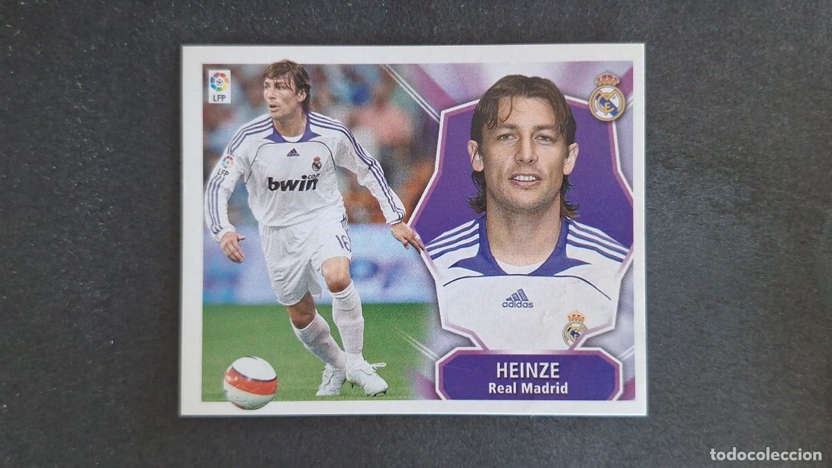 Figurine di Calcio: HEINZE REAL MADRID LIGA ESTE 2008 2009 08 09 NUNCA PEGADO SIN PEGAR