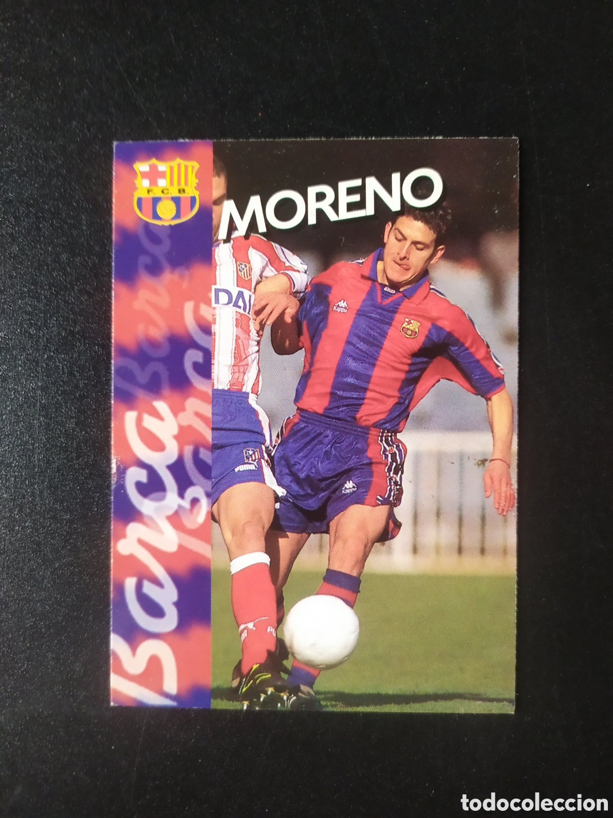 Figurine di Calcio: Colecci&oacute;n oficial FC Barcelona 1996 1997 96 97 panini Moreno n&ordm; 122