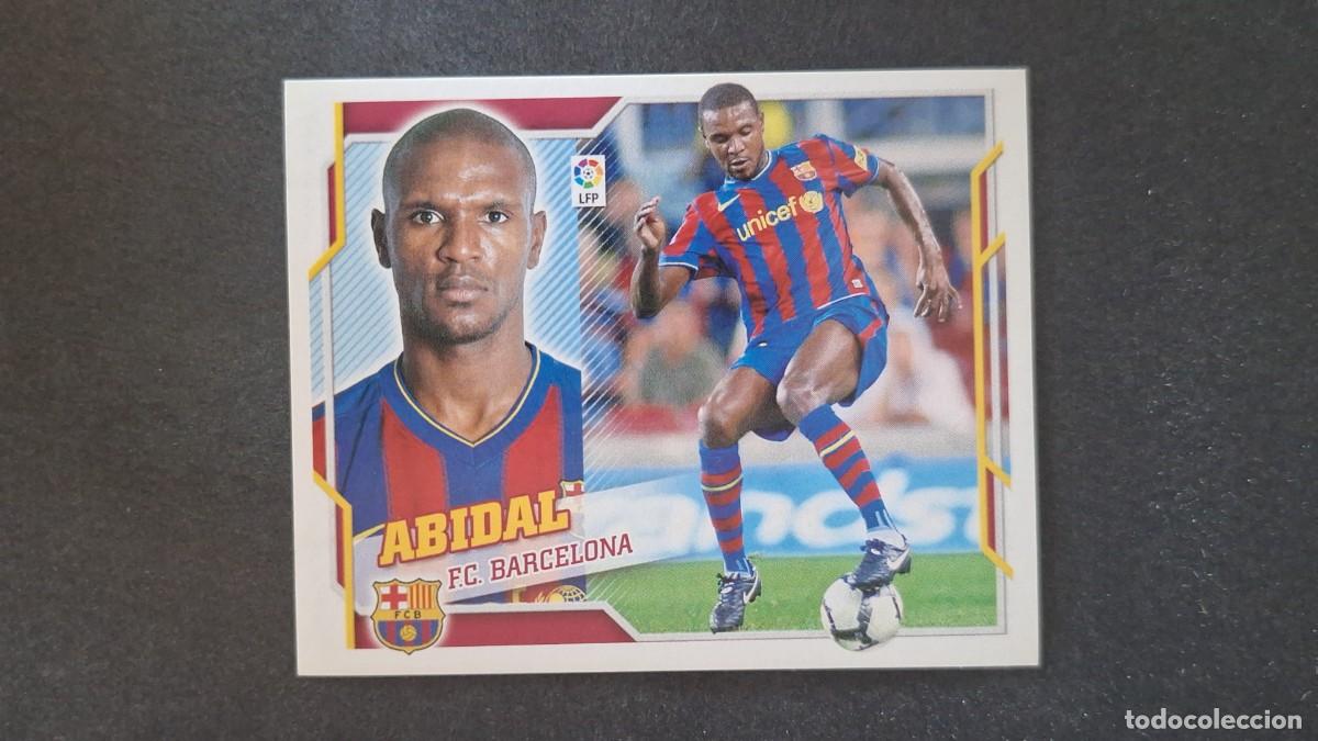 Cromos de f&uacute;tbol: ABIDAL F. C. BARCELONA LIGA ESTE 2010 2011 10 11 NUNCA PEGADO SIN PEGAR