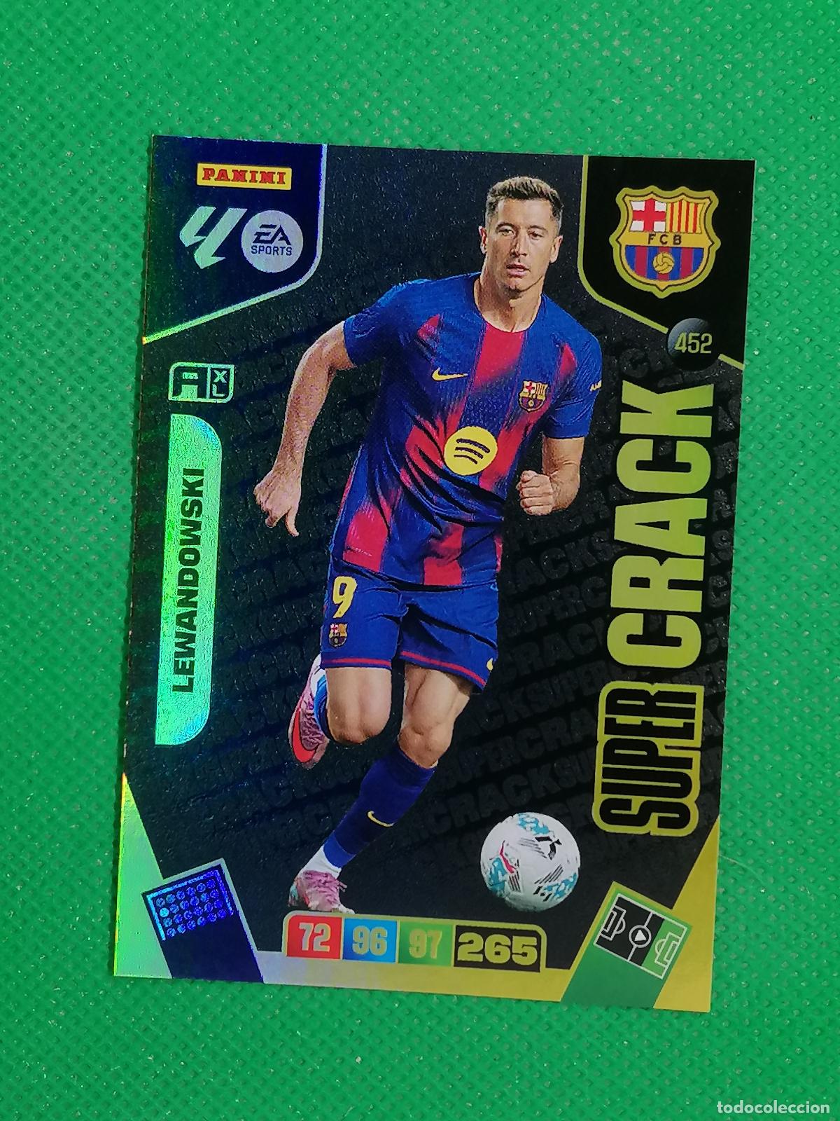 Figurine di Calcio: 452 LEWANDOWSKI BARCELONA SUPERCRACK SUPER CRACK ⚽ LIGA ADRENALYN XL 2025 2026 25 26 ⚽