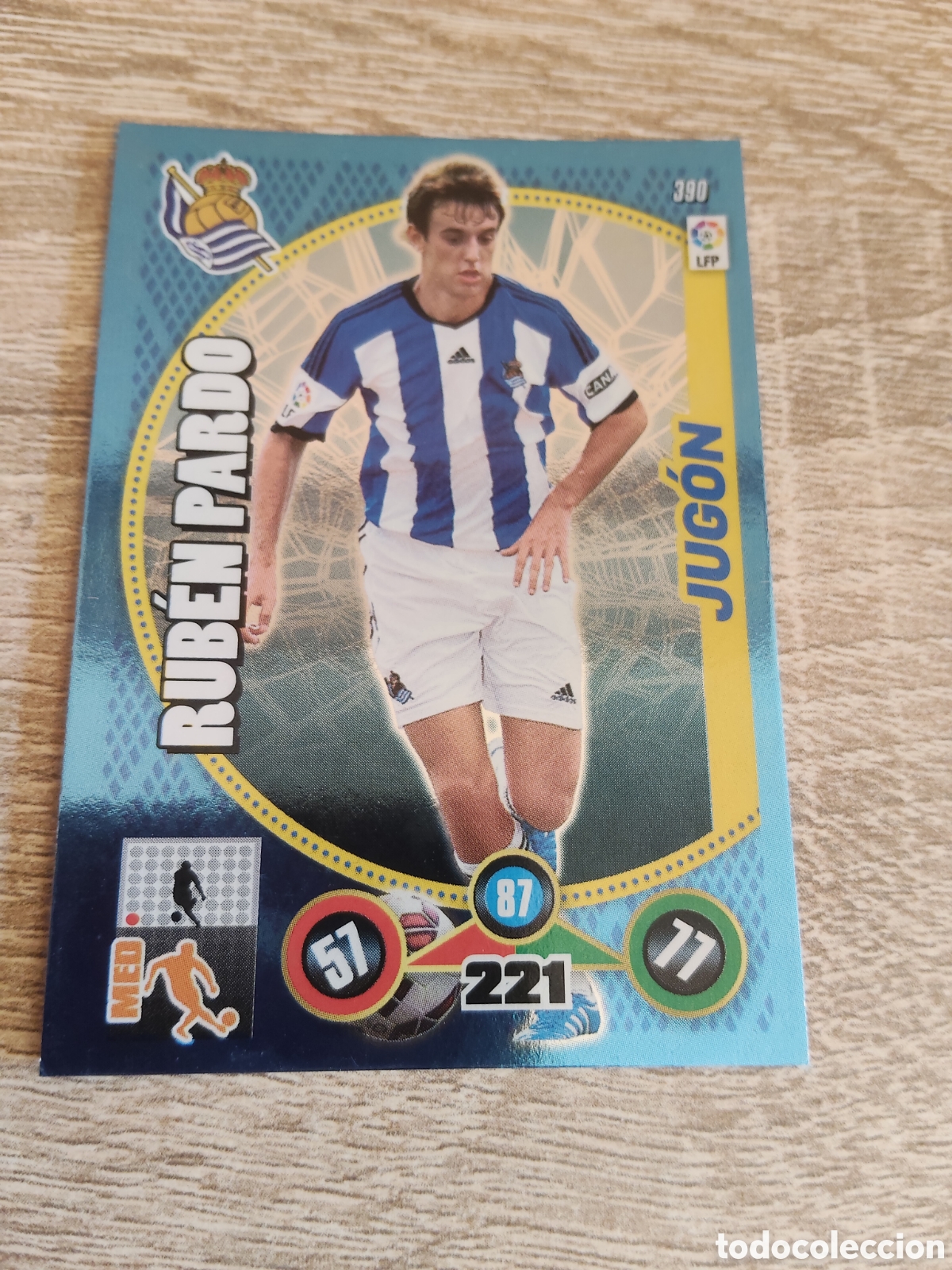 Cromos de F&uacute;tbol: Panini Adrenalyn 2014 2015 14 15 390 Rub&eacute;n Pardo Real Sociedad jug&oacute;n