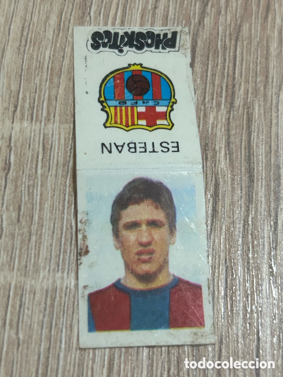 Cromos de f&uacute;tbol: PHOSKITOS. ESTEBAN DEL BARCELONA. LIGA TEMPORADA 1976. FUTBOL CROMO