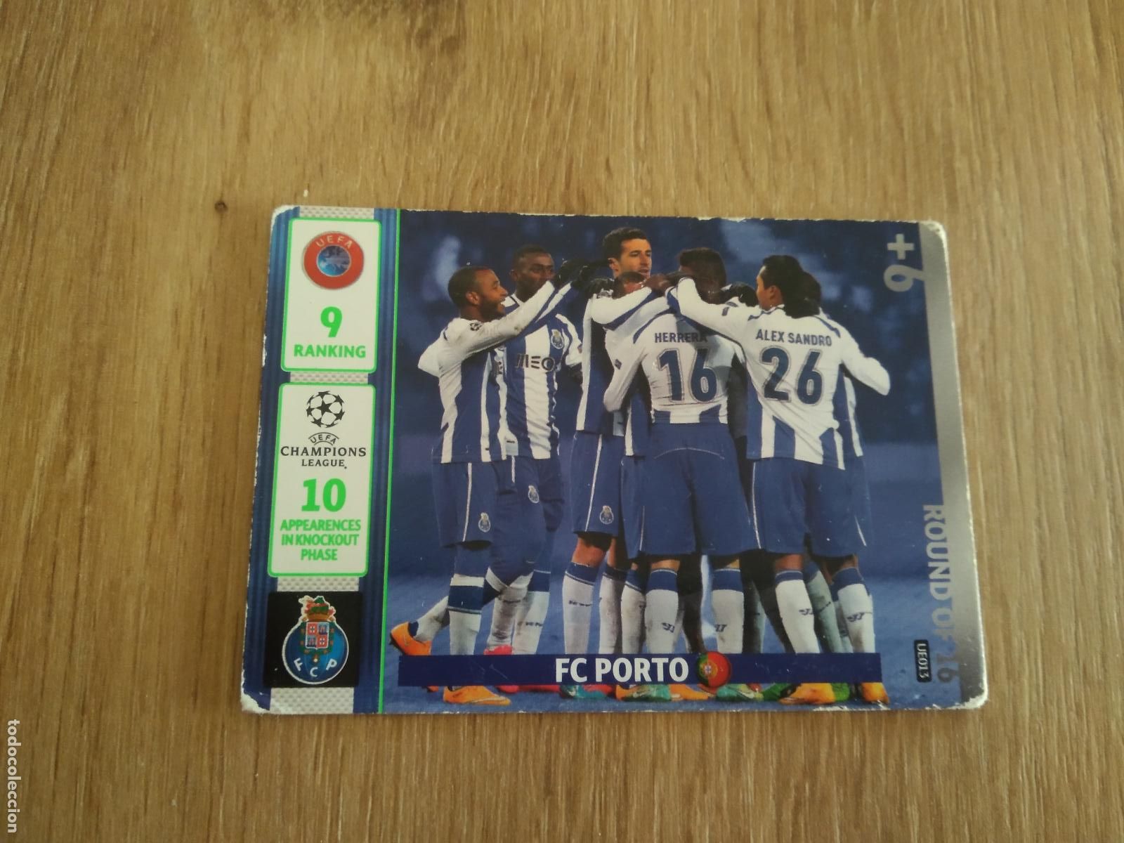 Fu&szlig;ball-Sticker: UE013 EQUIPO PLANTILLA PORTO CROMO FUTBOL CHAMPIONS LEAGUE 2014-2015 ADRENALYN PANINI 14-15