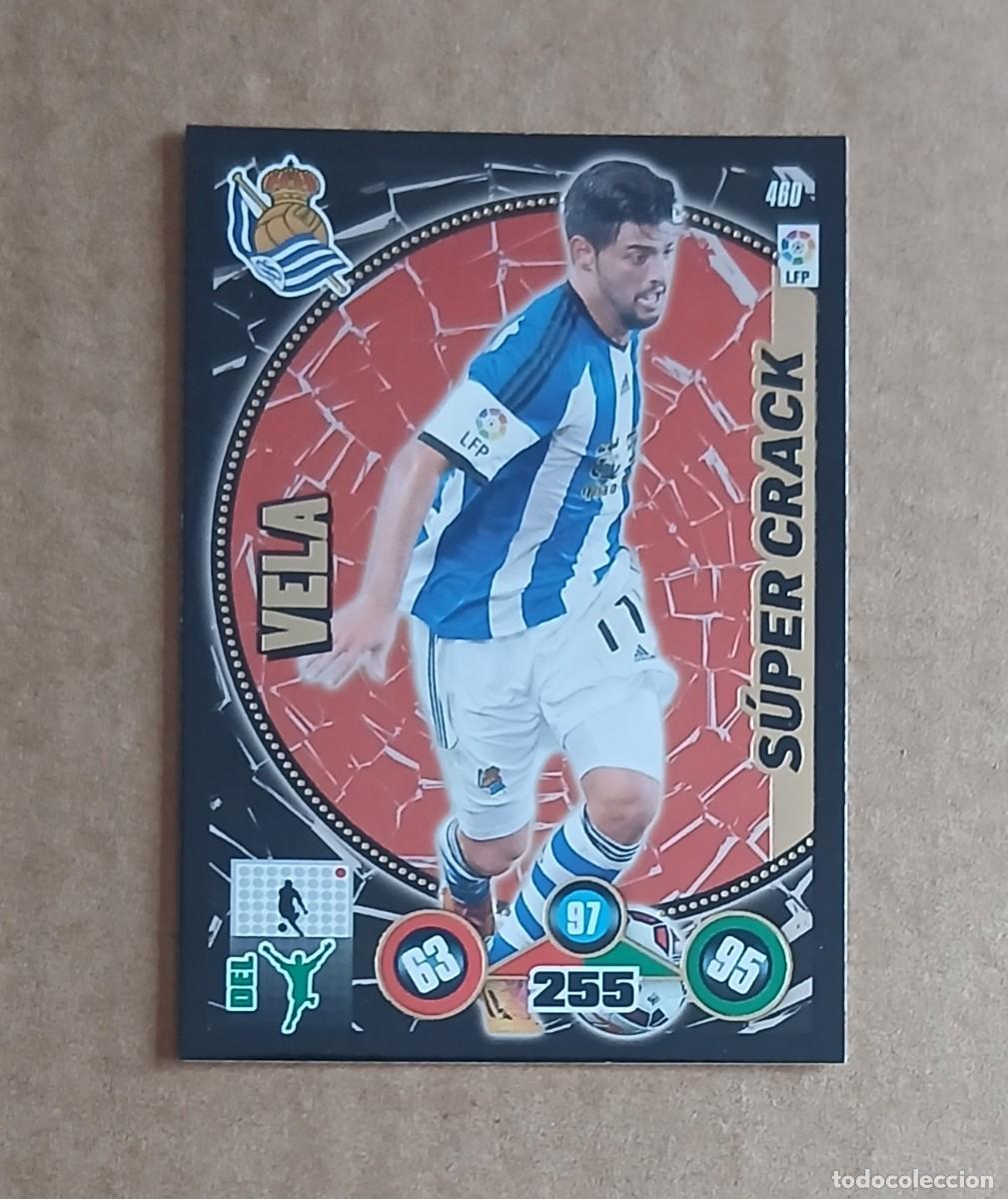 Cromos de F&uacute;tbol: CROMO n&ordm; 460 CARLOS VELA REAL SOCIEDAD S&Uacute;PER CRACK ADRENALYN XL 2014-2015 DE PANINI.