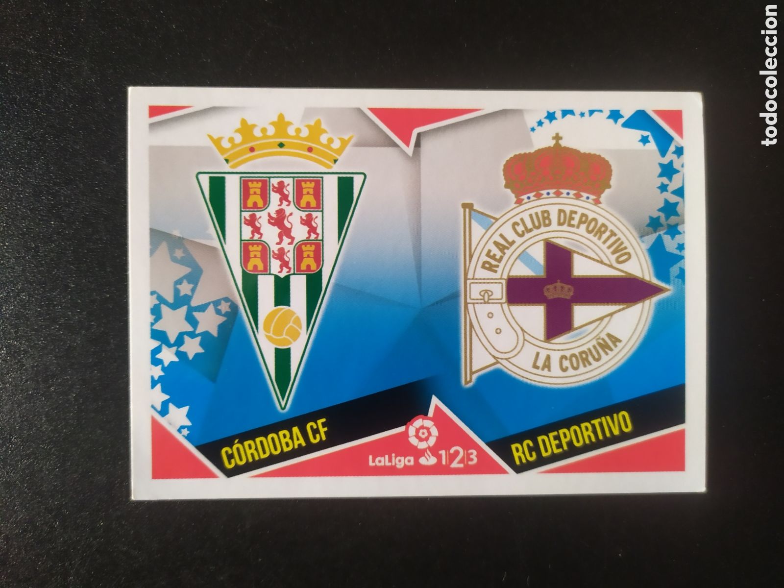 Cartes &agrave; collectionner de Football: Liga este 2018 2019 18 19 panini escudos Liga 1/2/3 n&deg; 3 C&oacute;rdoba Deportivo Coru&ntilde;a